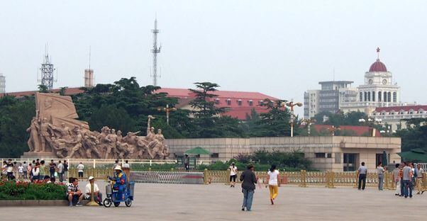 Tiananmen inside memorial of struggle - Philip Bateman and Bravo Charlie