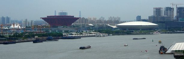 View across Huangpu River Shanghai - Philip Bateman and Bravo Charlie