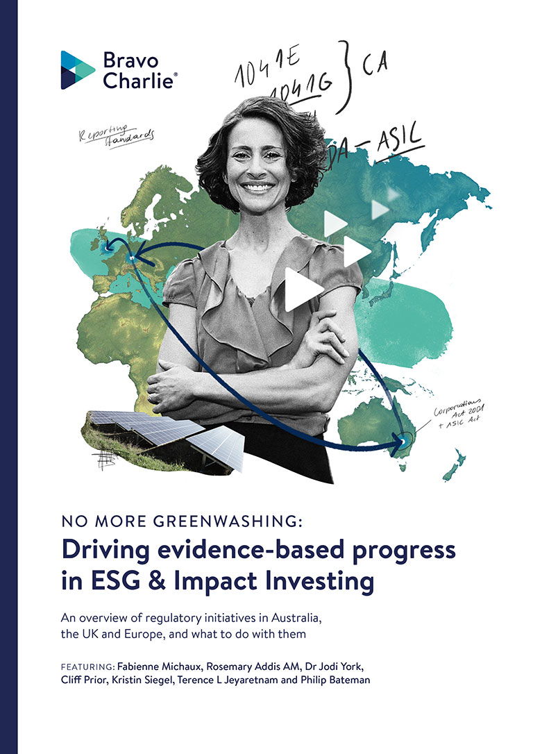 Driving evidence-based practice in ESG & Impact Investing - a regulatory guide by Bravo Charlie