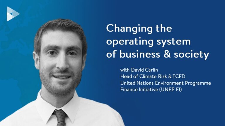 David Carlin - Head of Climate Risk at the United Nations