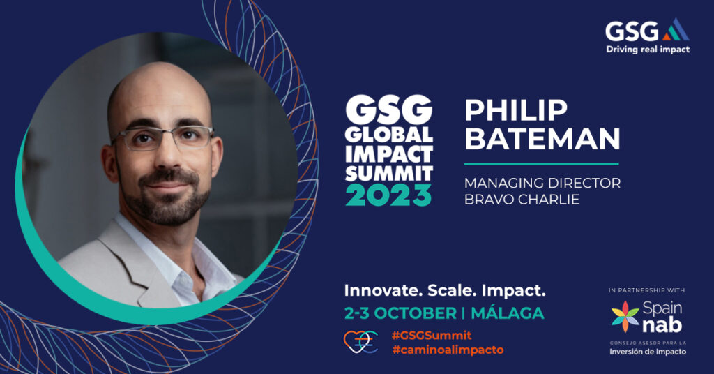 Philip Bateman speaking at the GSG Global Summit 2023